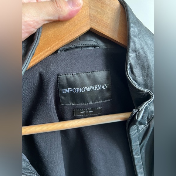 Emporio Armani leather jacket - Picture 2 of 8